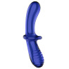 Satisfyer Gode en verre Double Crystal 18.5 x 3.5cm Bleu
